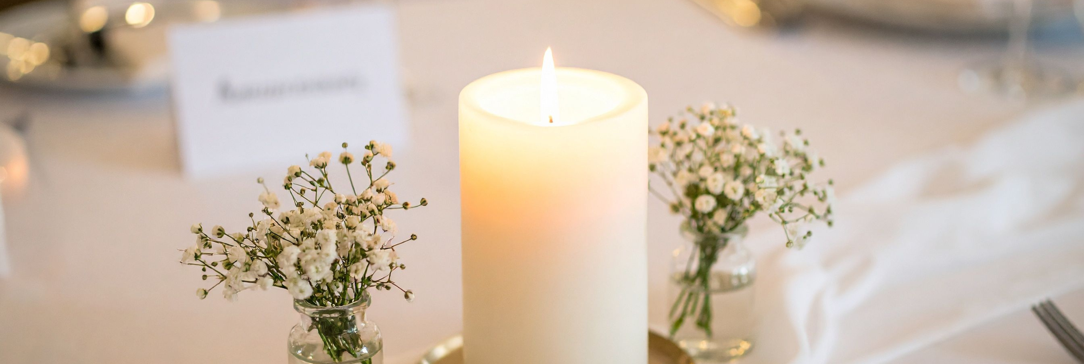 5 idées de bougies pour décorer un mariage ou un évènement