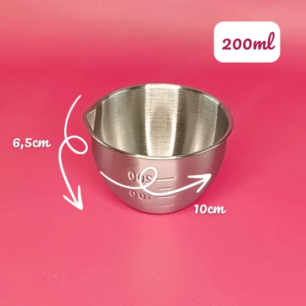 Bol cosmétique en inox - 200 ml