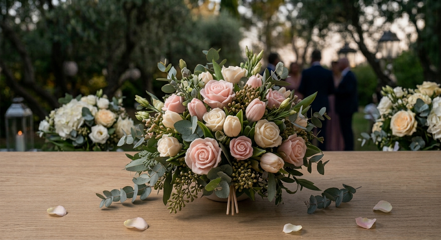 Bouquet de fleurs pour centre de table