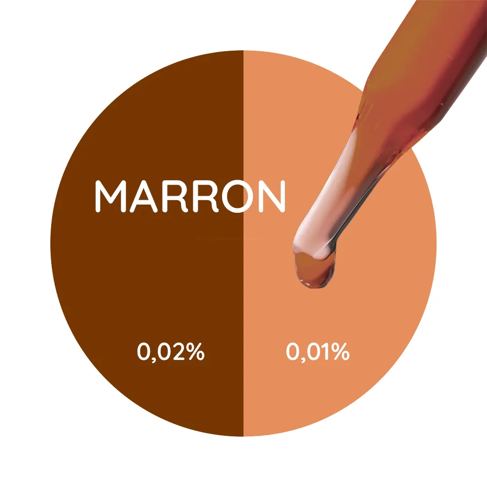 Colorant liquide marron pour bougies