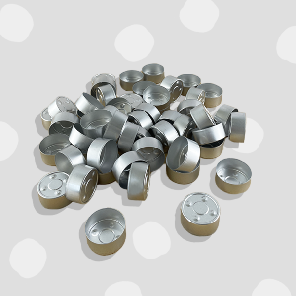 Coupelles pour bougies chauffe-plats argent