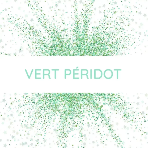 Mica vert péridot pour bougies et savons