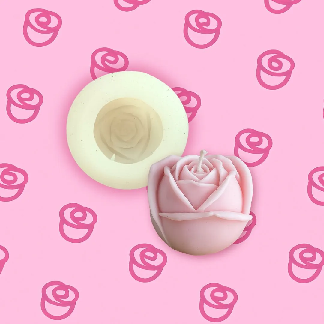 Moule silicone pour bougies Baby rose minimaliste