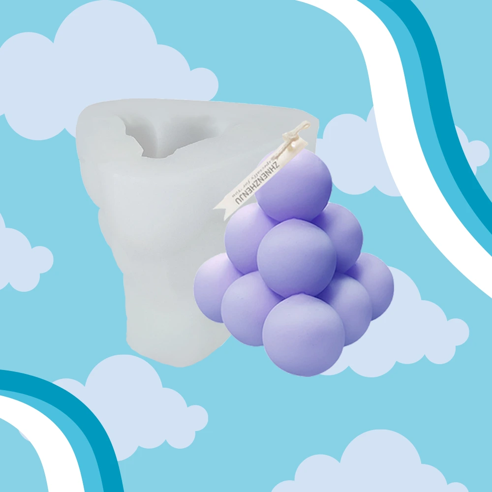 Moule silicone pour bougies Pierre relaxante