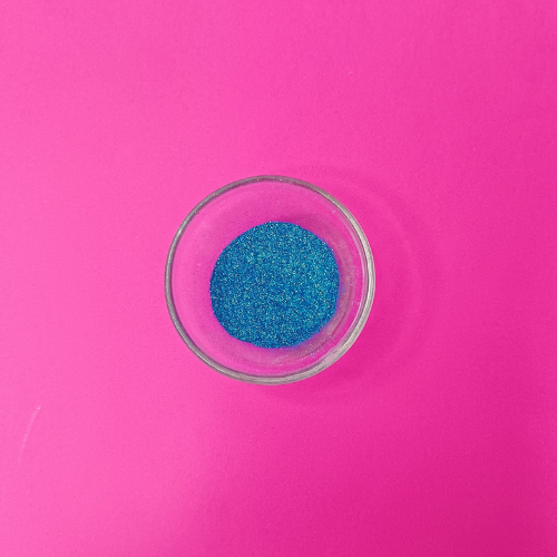 Paillettes bleues pour bougies et savons