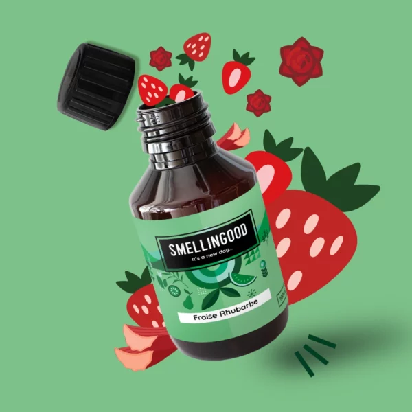 Parfum pour savons fraise Rhubarbe