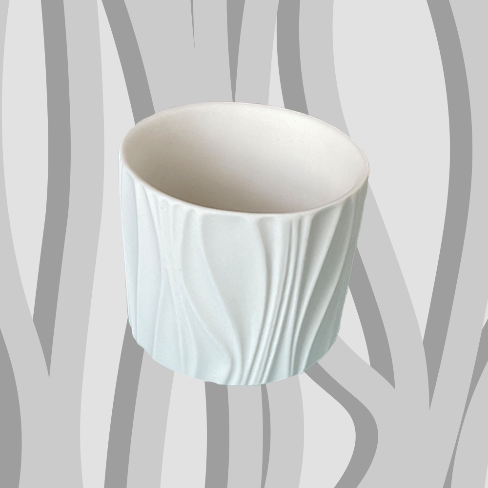 Pot céramique tendance blanc