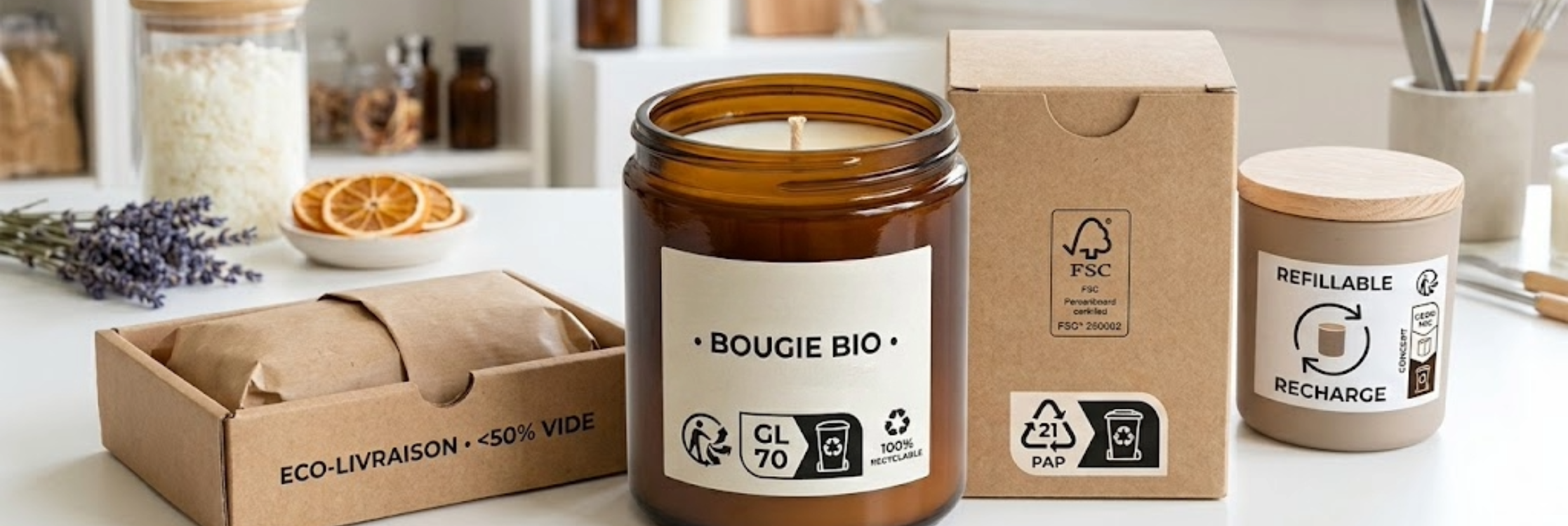 Règlement PPWR et bougies (2026-2030) : obligations et impact pour les créateurs