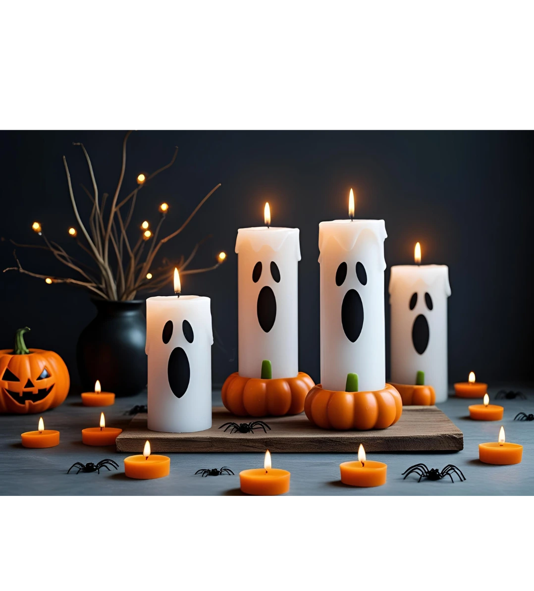 des bougies fantômes