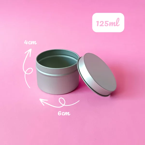 contenant en métal pop pour bougies