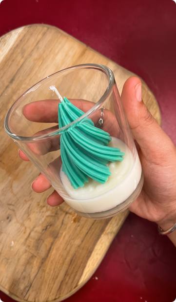 Création d'une bougie décorative