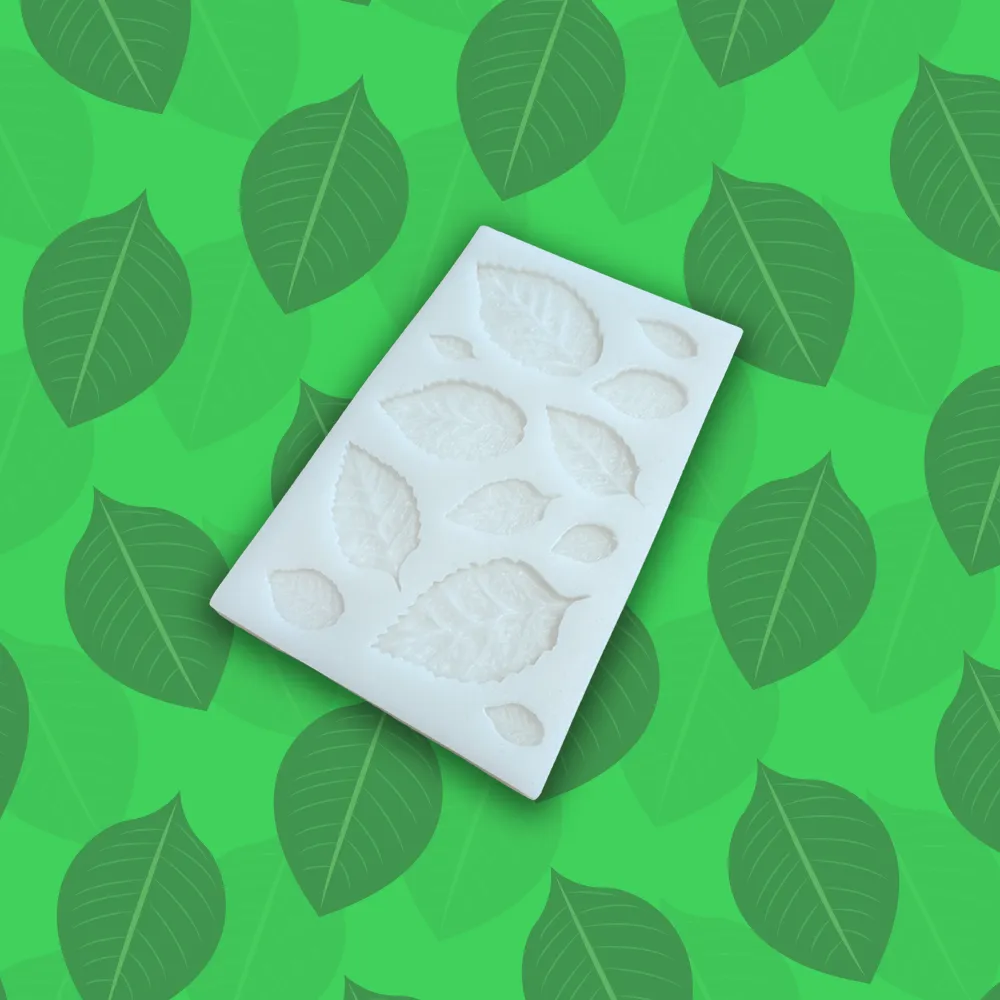 moule en silicone pour décoration de bougies feuilles mania