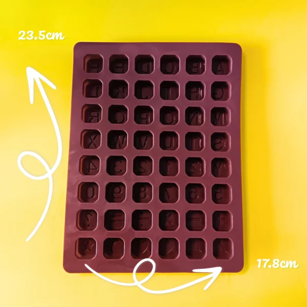 moule en silicone abécédaire