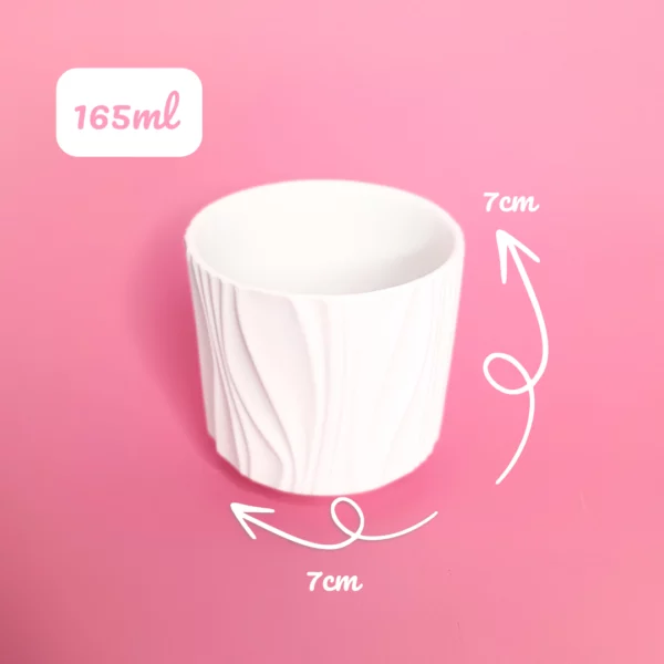 Pot céramique tendance blanc pour bougies