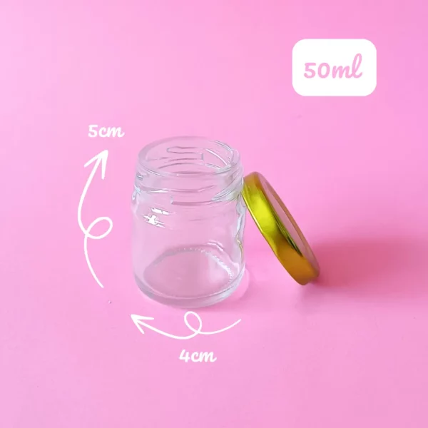 petits pots en verre