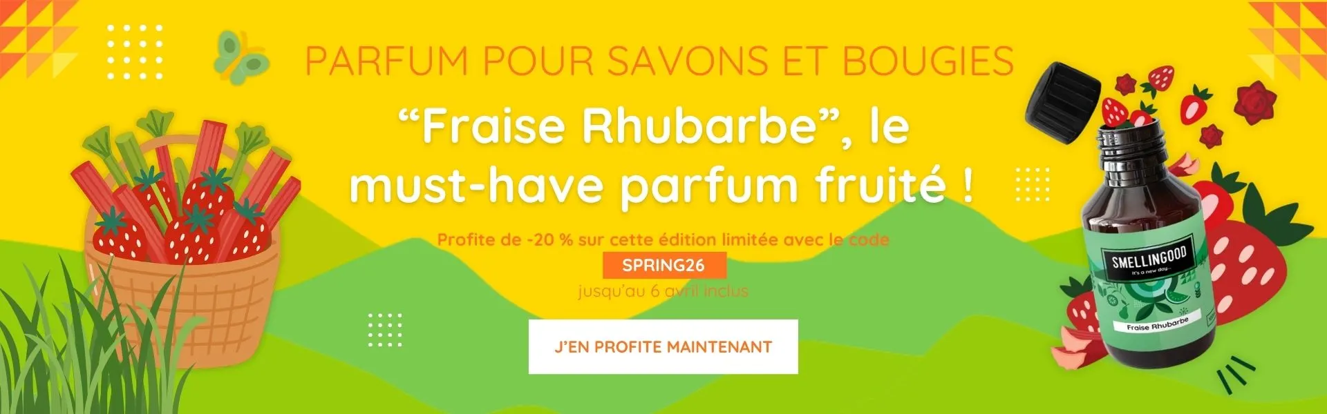 Slider Smellin'offres du printemps fraise rhubarbe