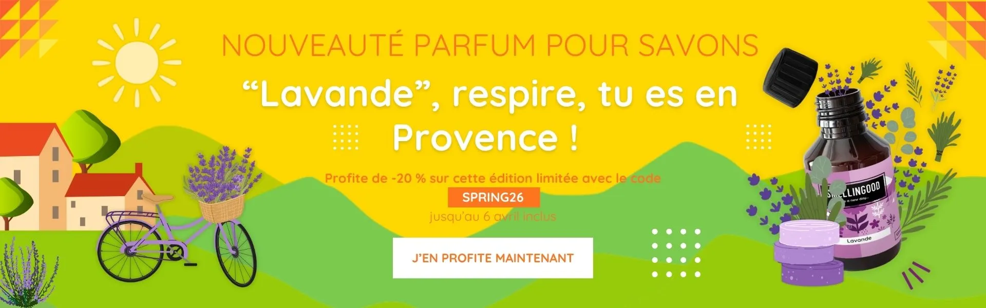 Slider Smellin'offres du printemps lavande