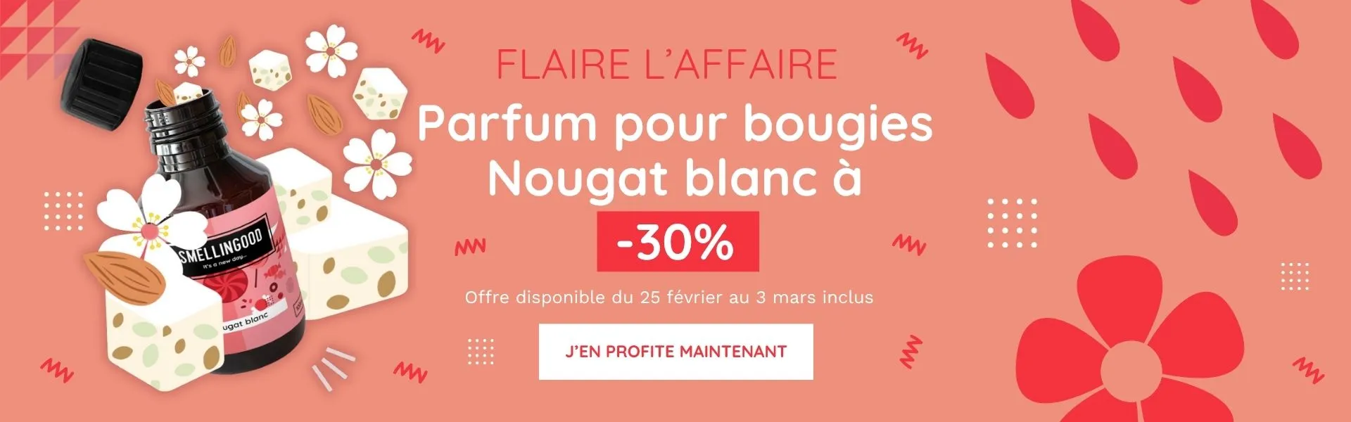 Slider Flaire l'affaire Nougat blanc