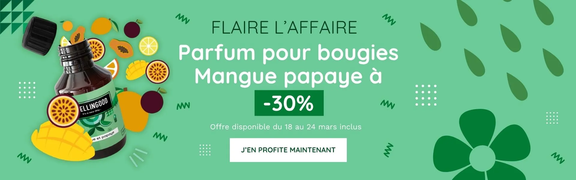 Slider Flaire l'affaire Mangue Papaye