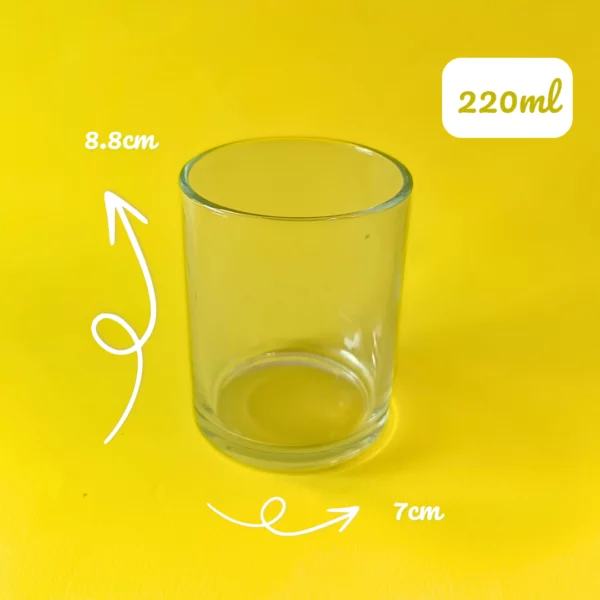 Contenant pour bougie en verre LUEUR