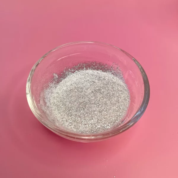 paillettes argent pour bougies