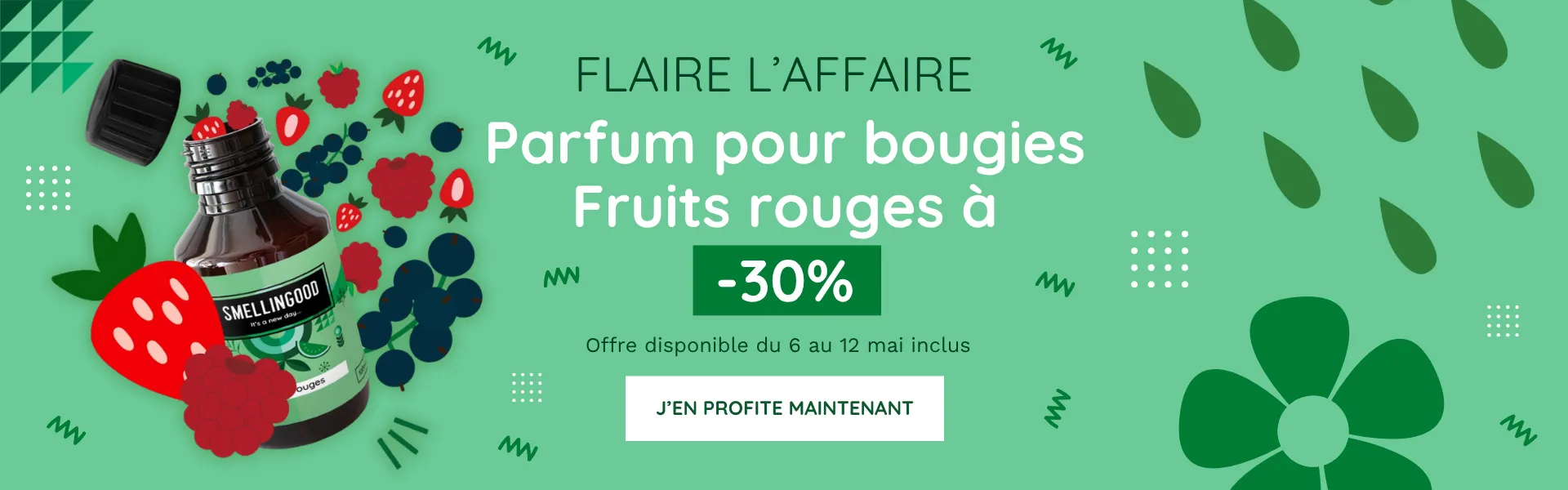 slider Flaire l'affaire parfum pour bougies fruits rouges
