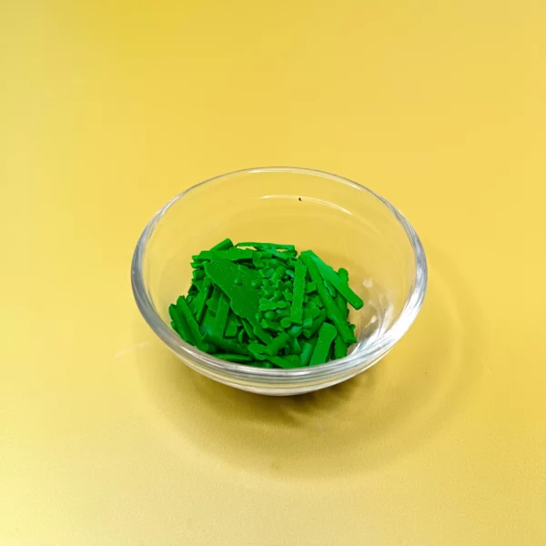 colorant en grains vert fluo pour bougies